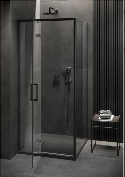 Cersanit Larga, baterie baie - dus ascunsa + Box, negru mat, S951-373