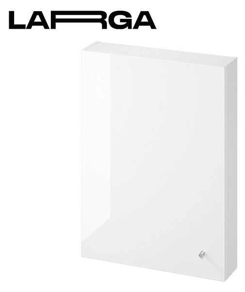 Cersanit Larga, dulap suspendat 80x60x14 cm, alb lucios, S932-004