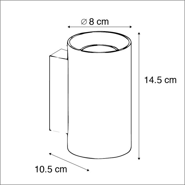 Aplică modernă albă rotundă cu 2 lumini - Sandy