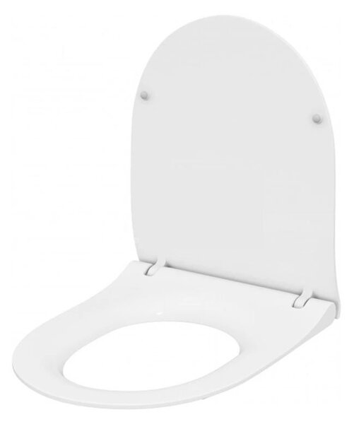 Cersanit Mille Slim, scaun Slim duroplast antibacterian, alb, K98-0227