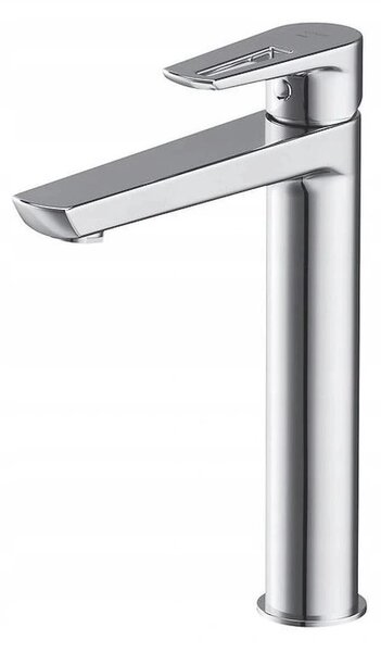 Cersanit Mille, baterie lavoar inalt + dop de scurgere Click Clack metalic, crom, S951-354