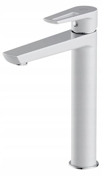 Cersanit Mille, baterie lavoar inalta cu dop metalic, alb, S951-355