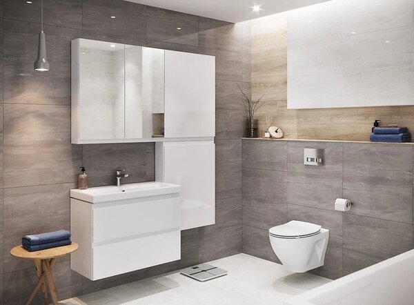 Cersanit Moduo CleanOn, set 934 vas WC suspendat + scaun WC, K701-147