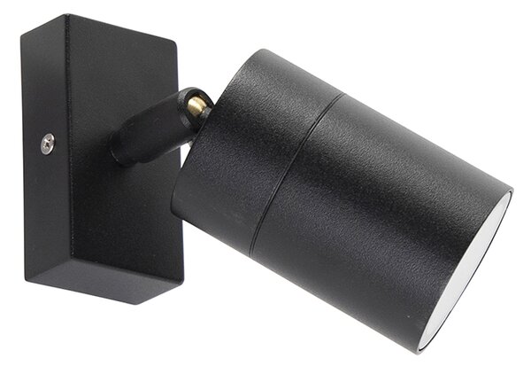 Lampă de perete inteligentă de exterior neagră IP44 incl. WiFi GU10 - Solo