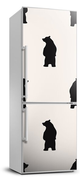 Autocolant pe frigider ursi