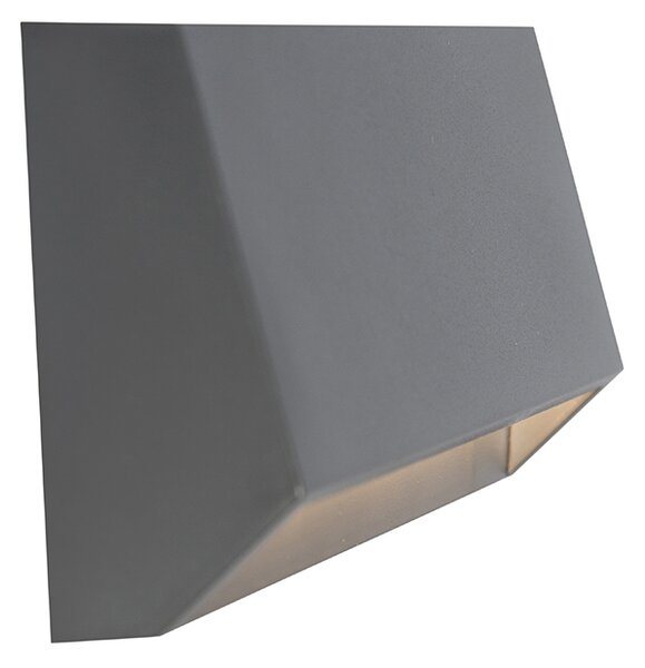 Lampa de perete exterioară modernă gri închis cu LED IP65 - Sandstone 2