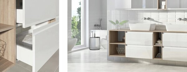 Cersanit Moduo Slim, lavoar suspendat 50cm, alb lucios, S929-006