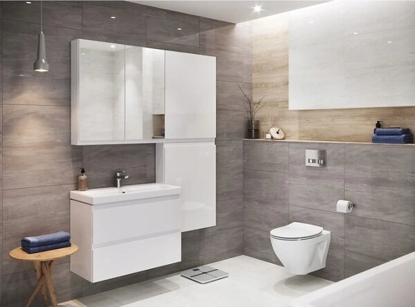 Cersanit Moduo Slim, lavoar suspendat 50cm, alb lucios, S929-006