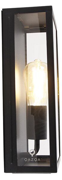 Lampă de perete inteligentă de exterior neagră, incl. WiFi ST64 IP44 - Rotterdam