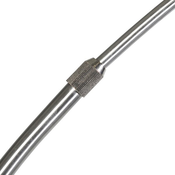 Lampă modernă cu arc din oțel cu abajur din stofă gri - Arc Basic