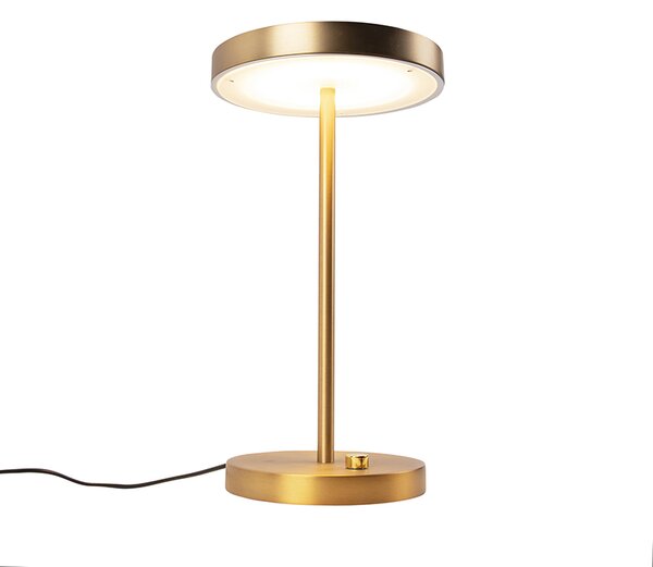 Lampă de masă modernă bronz cu LED inclus - Disco