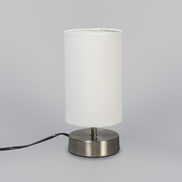 Lampă de masă modernă albă rotundă 12 cm - Milo 2