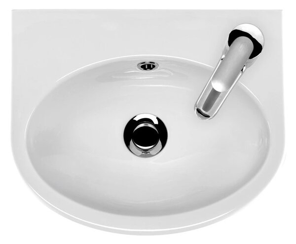 Cersanit Parva, lavoar suspendat 40x32 cm stanga, alb, K27-009-L