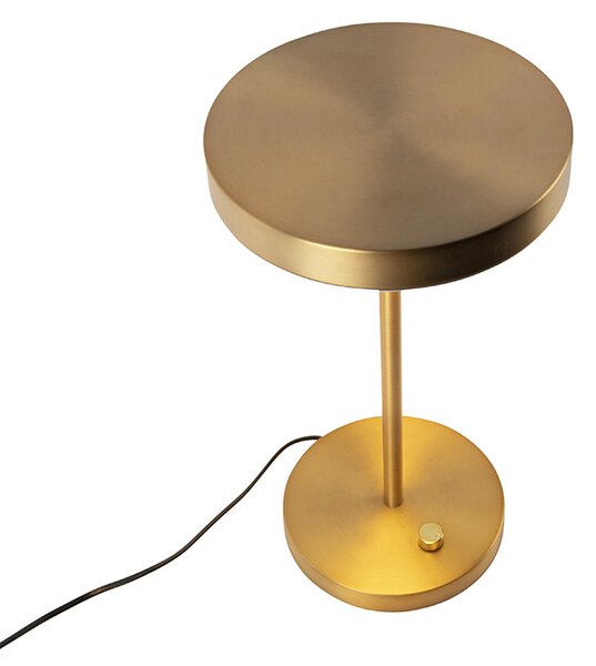 Lampă de masă modernă bronz cu LED inclus - Disco