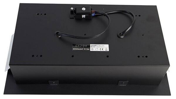 Spot integrat negru reglabil AR111 cu 2 lumini - Oneon