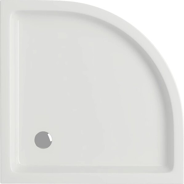 Cadă de duș Cersanit TAKO 80x80x4 cm, sfert de cerc, alb, S204-001