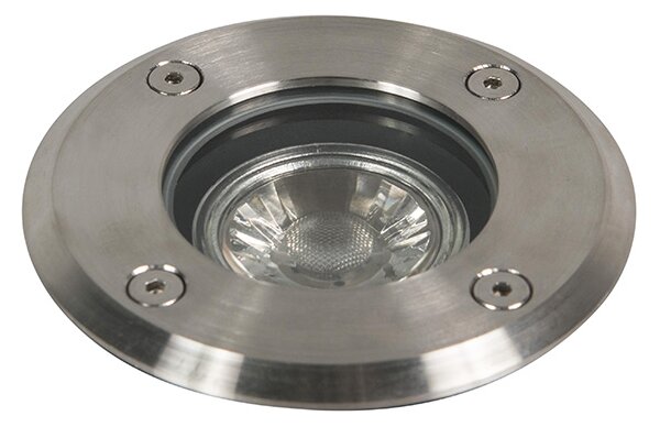 Spot de sol exterior din oțel 11 cm IP67 - Basic Round