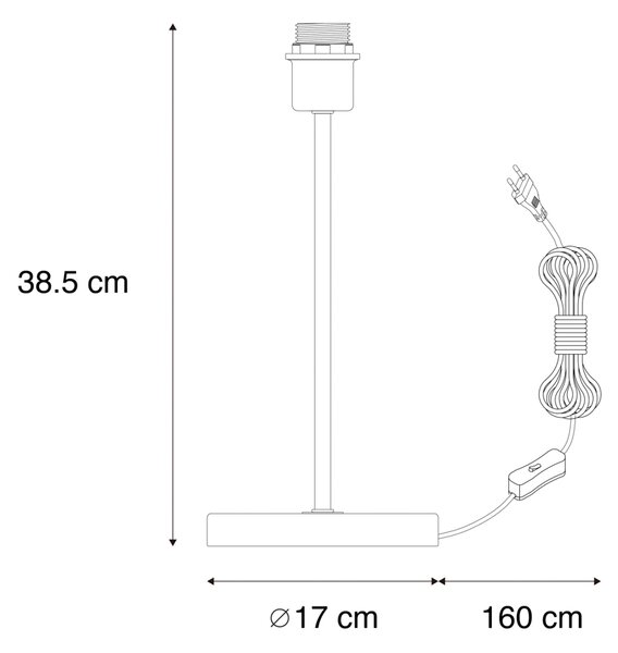 Lampă de masă clasică din alamă - Kaso