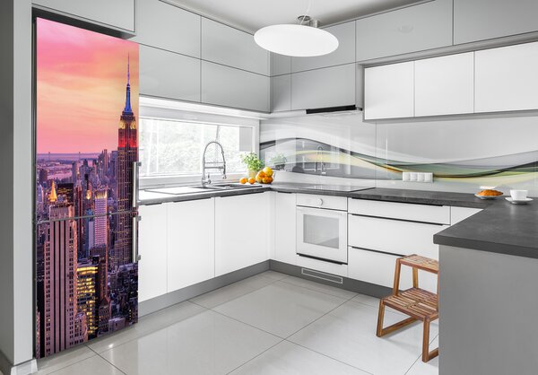 Autocolant pe frigider New York West