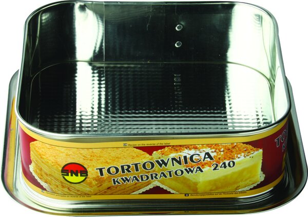 Forma tort 24x24x8cm, baza detasabila texturata, SNB