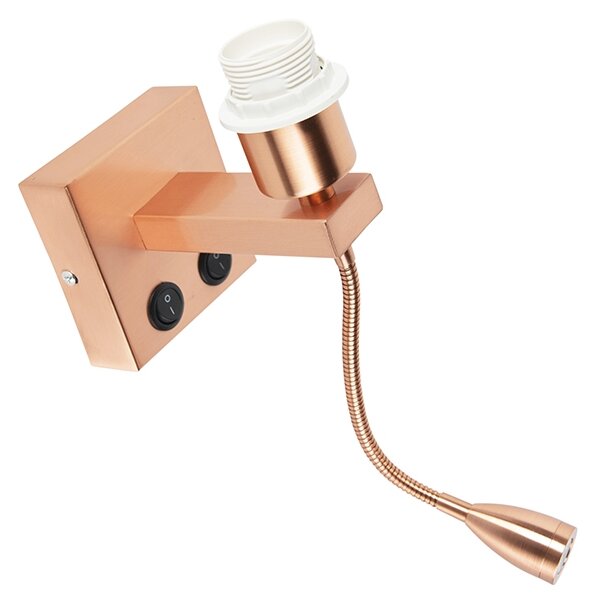 Lampa de perete moderna din cupru cu brat flexibil - Brescia Combi