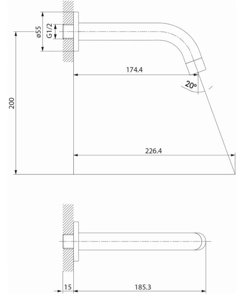 Cersanit Zen, set de baie ascuns cu cap de dus manual, crom, S952-034