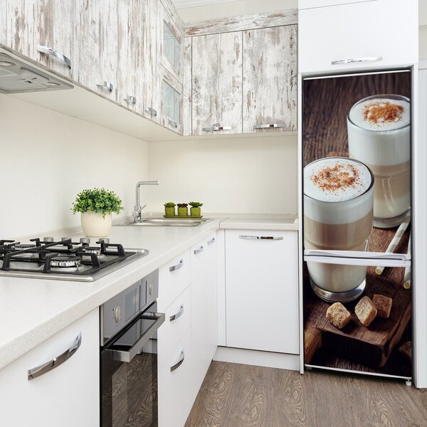 Autocolant pe frigider Latte