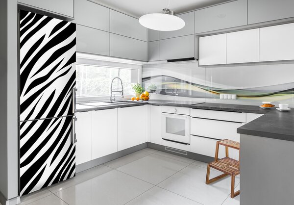 Foto Autocolant pentru piele al frigiderului fundal Zebra