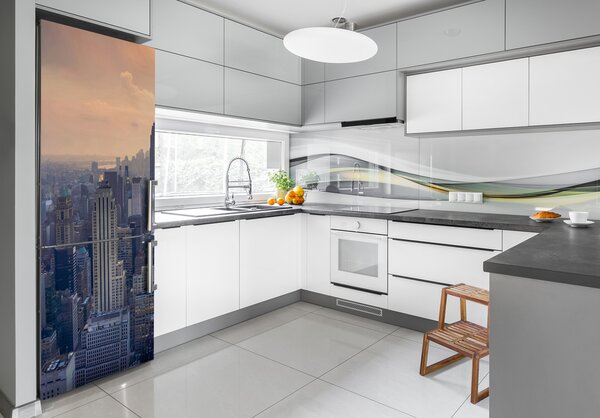 Autocolant frigider acasă Manhattan New York City