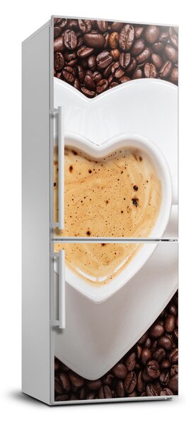 Autocolant pe frigider ceașcă de cafea