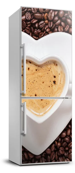 Autocolant pe frigider ceașcă de cafea
