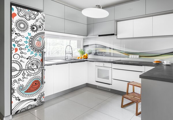 Autocolant pe frigider ornamente