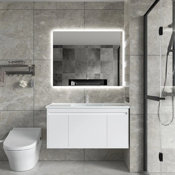 Erga Ava, oglinda LED 100x80cm, 2760 lm, 6500K, iluminare fata/spate, ERG-V01-120-1080-00