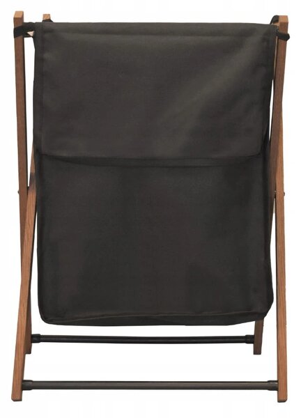 Erga Aurora, coș de rufe din lemn 39L, 45x37x69 cm pe picioare, maro-negru, ERG-SEP-10KOSNAPRAAUR