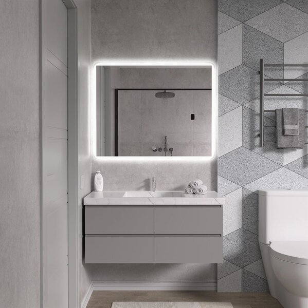 Erga Ava, oglinda LED 100x80cm, 2760 lm, 6500K, iluminare fata/spate, ERG-V01-120-1080-00