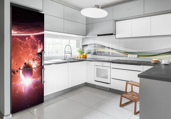 Foto Autocolant pentru piele al frigiderului Galaxie