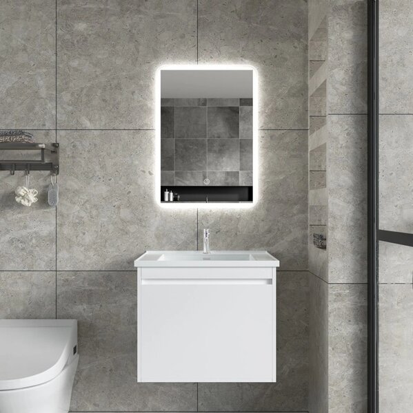Erga Ava, oglinda LED 50x70cm, 1840 lm, 6500K, iluminare fata/spate, ERG-V01-120-5070-00