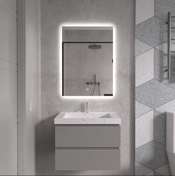 Erga Ava, oglinda LED 60x80cm, 2185 lm, 6500K, iluminare fata/spate, ERG-V01-120-6080-00