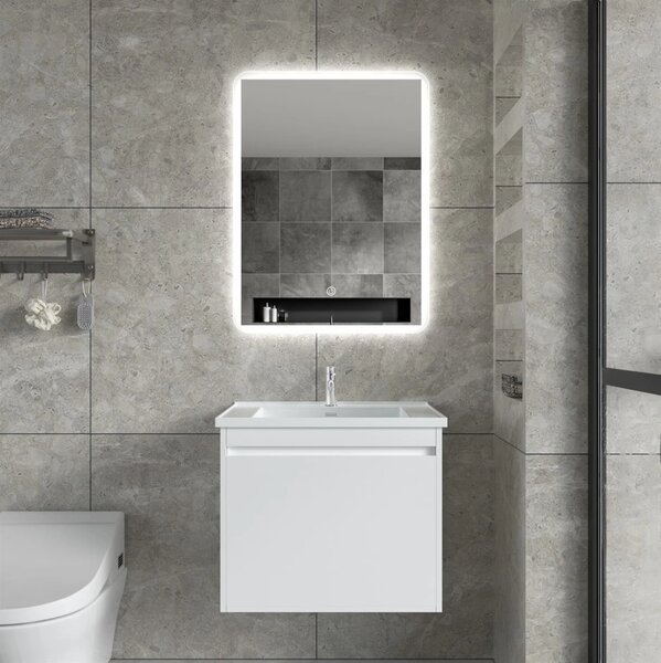 Erga Ava, oglinda LED 60x80cm, 2185 lm, 6500K, iluminare fata/spate, ERG-V01-120-6080-00