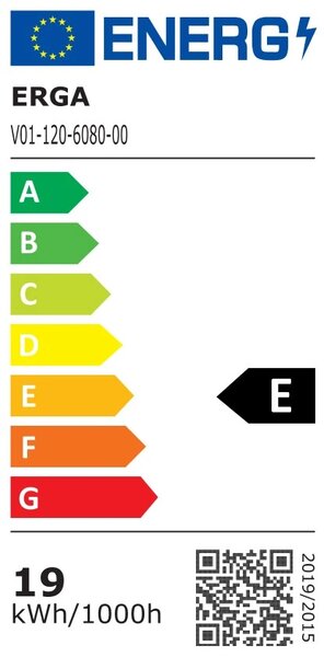 Erga Ava, oglinda LED 60x80cm, 2185 lm, 6500K, iluminare fata/spate, ERG-V01-120-6080-00