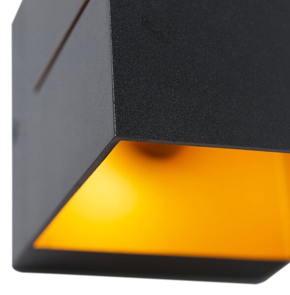 Aplică modernă neagră și aurie 9,7 cm - Transfer Groove