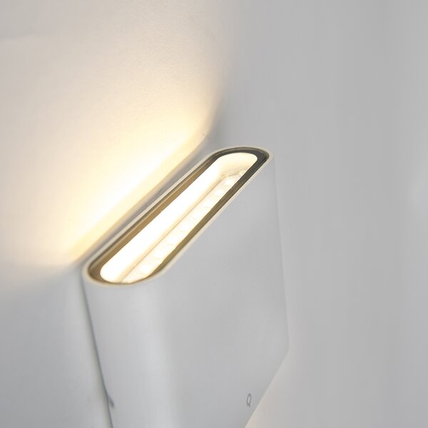 Lampă modernă de perete pentru exterior alb 11,5 cm cu LED - Batt