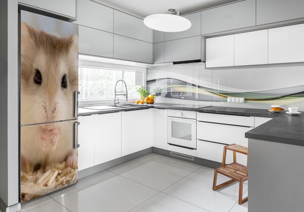 Foto Autocolant pentru piele al frigiderului Hamster