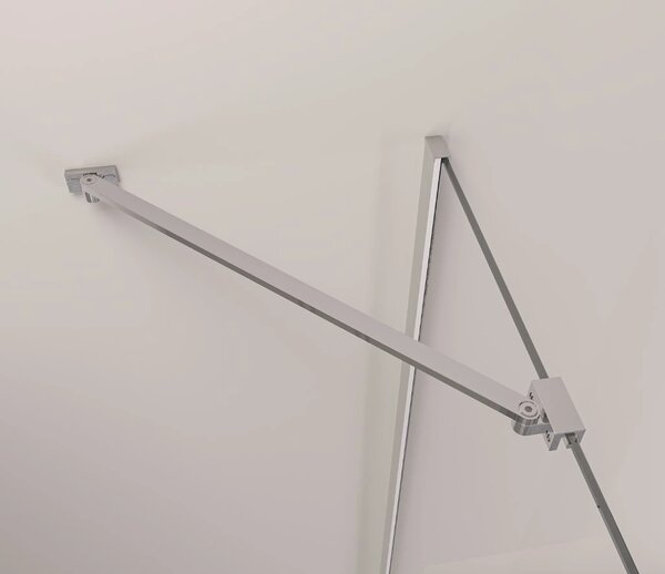 Erga Berlin, cabină de duș cu ușă rabatabilă 70 (uşă) x 100 (perete) x 195 cm, sticlă transparentă de 6 mm, profil cromat, ERG-V02-BERLIN-D070G100-CL…