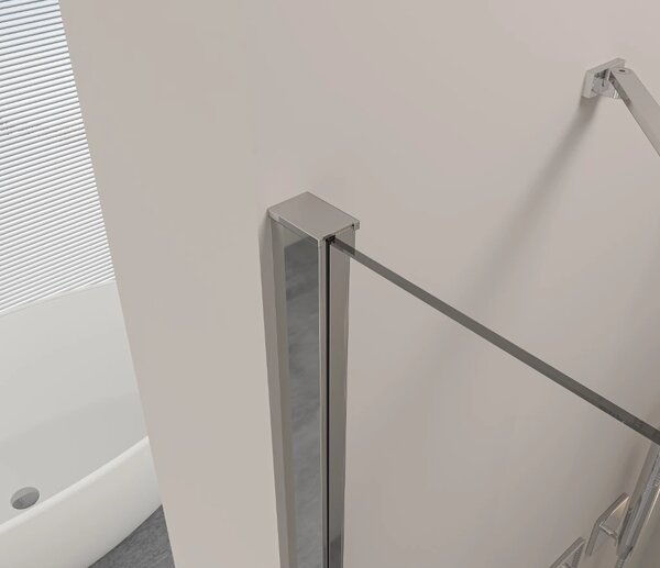Erga Bern Double, cabină de duș cu uși cu 2 aripi 70 (uşă) x 110 (uşă) x 195 cm, sticlă transparentă de 6 mm, profil cromat, ERG-V02-BERN-D070D110-CL…