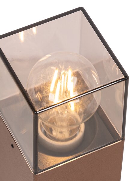 Lampă de exterior 30 cm maro ruginiu cu țăruș de pământ și glandă de cablu - Denmark