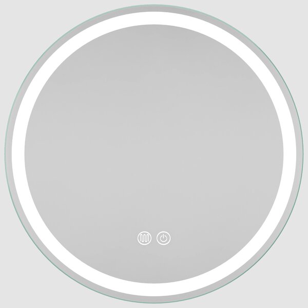Erga Carla, oglinda LED rotunda 50cm, 1150 lm, 3 culori de lumina, ERG-V01-208-5050