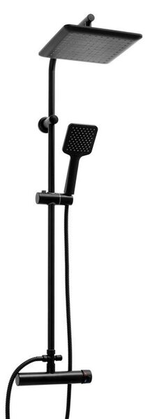 Erga Bodo, set de dus cu cap de ploaie 23x23cm, negru mat, ERG-YKA-BP.BODO-23-BLK