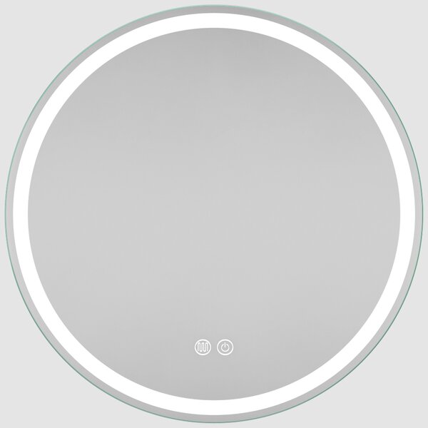 Erga Carla, oglinda LED rotunda 60cm, 1380 lm, 3 culori luminoase, ERG-V01-208-6060