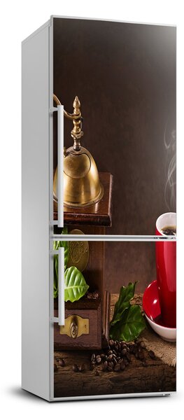 Foto Autocolant pentru piele al frigiderului Râșniță de cafea